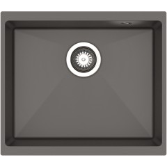 Pyramis 070244211 Υποκαθήμενος Νεροχύτης από Συνθετικό Γρανίτη Μ50xΠ40cm Iron Grey